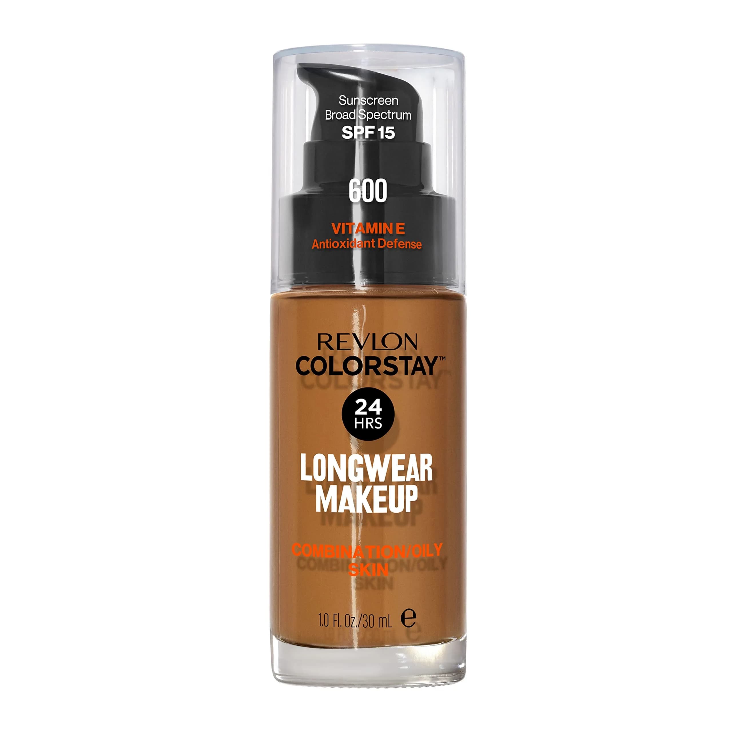 Revlon Colorstay Makeup for Combination/Oily Skin SPF 15, Natural Tan, 30ml (1 Fl Oz) | Life-Tested 24-Hour Wear