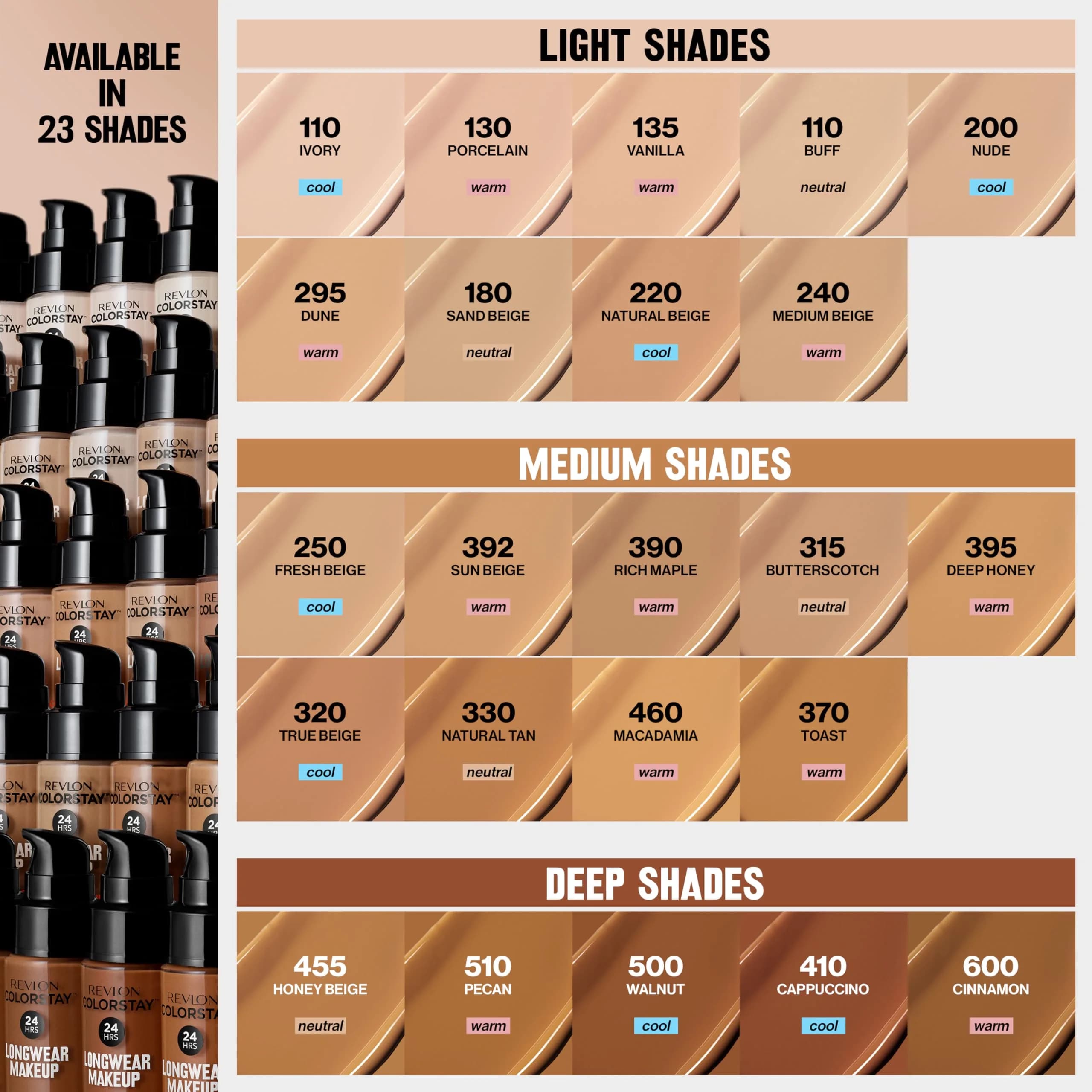 Revlon Colorstay Longwear Makeup Normal/Dry, 390 Rich Maple 29.57 ml (1 fl oz) | Flawless 24-Hour Wear with SPF 20 - view 8