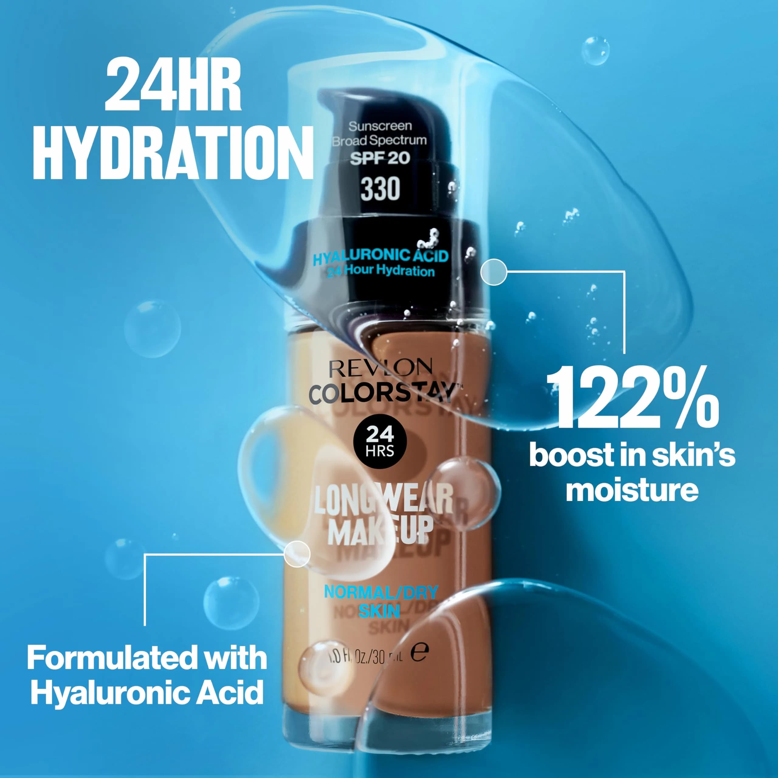 Revlon ColorStay Longwear Foundation Normal/Dry Dune 1 Fl Oz (30ml) | 24-Hour Wear - view 5