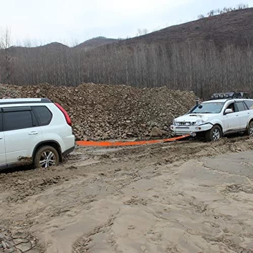 JCHL Heavy Duty Tow Strap 4" x 20ft (9072 kg / 20000 lbs) | Reinforced Loops, Storage Bag Included thumbnail 5