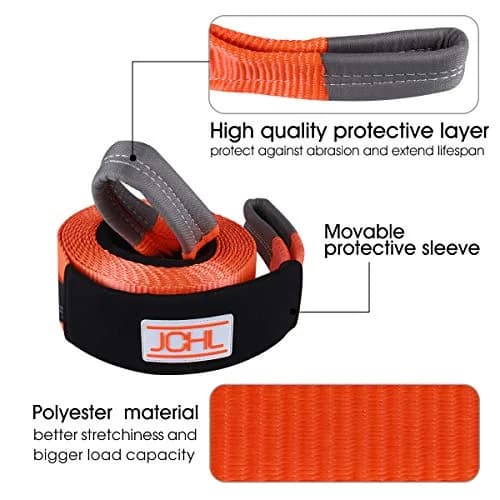 JCHL Heavy Duty Recovery Tow Strap 3" x 20ft (914 cm x 6.1 m) | 35,000 LBS (15,876 kg) Capacity thumbnail 3