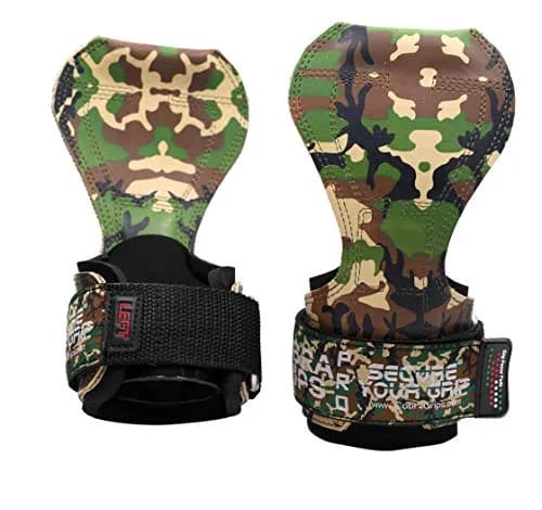 Cobra Grips Pro Green Camo Rubber Weight Lifting Gloves with Wrist Wraps - 5.5-8.75" Wrist Size - view 3