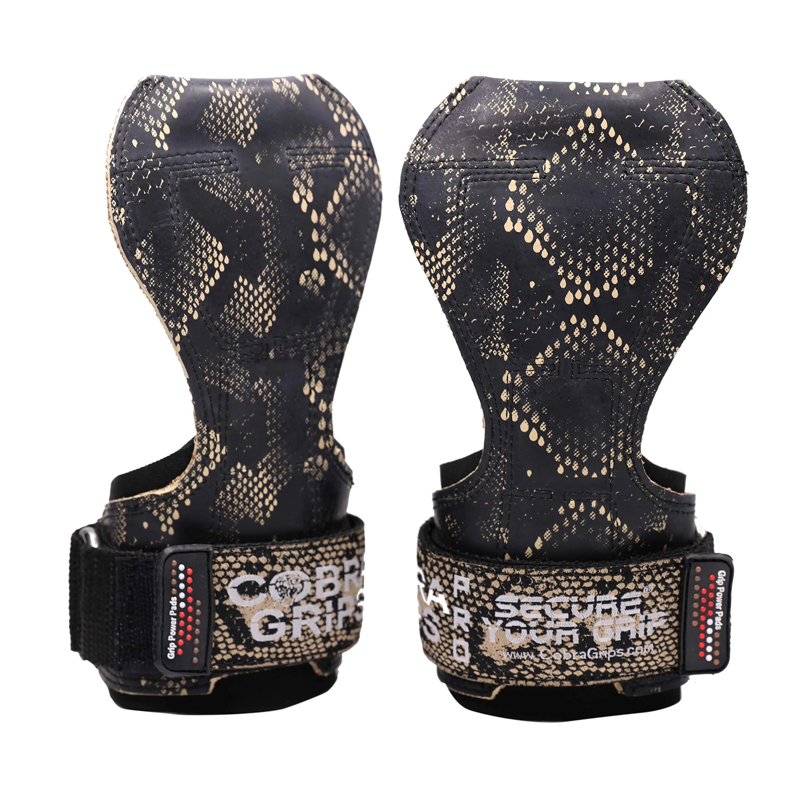 Cobra Grips PRO SNAKE RUBBER TM Weight Lifting Gloves with Wrist Wraps - 5.5 - 8.75" Wrist Support thumbnail 2