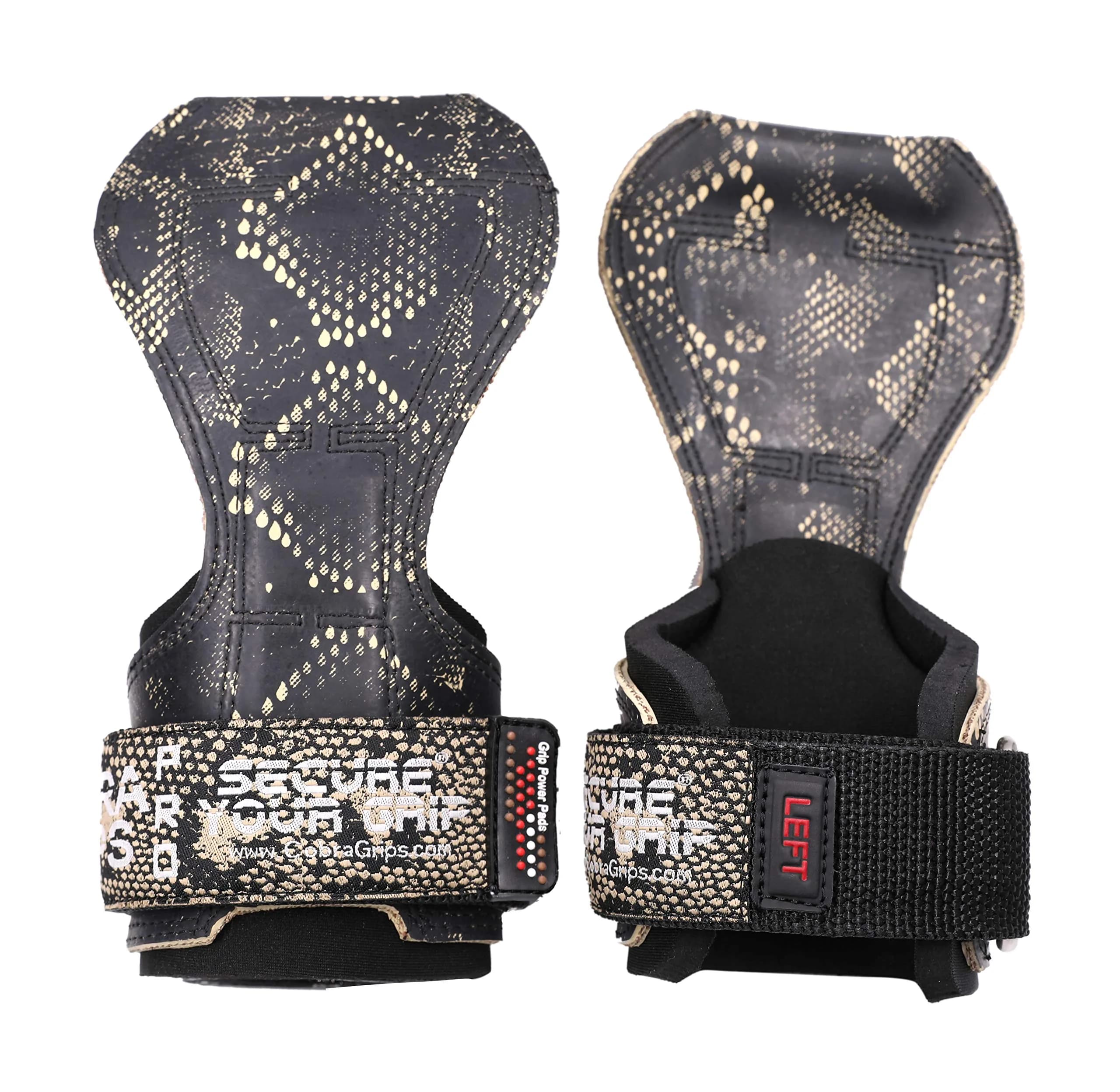 Cobra Grips PRO SNAKE RUBBER TM Weight Lifting Gloves with Wrist Wraps - 5.5 - 8.75" Wrist Support thumbnail 3