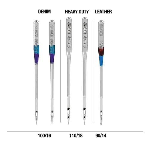SINGER Universal Heavy Duty Machine Needles - 2 Packs (10 Needles Total) | For Denim, Leather, Heavy Fabrics thumbnail 2