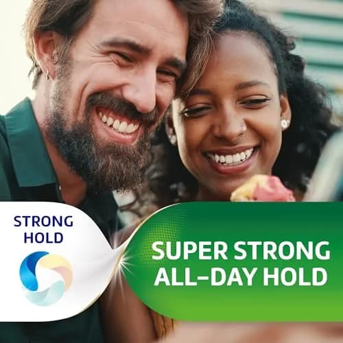 Super Poligrip Denture Adhesive Cream 2.4 oz | Strong All-Day Hold, Zinc-Free, Flavor-Free thumbnail 3