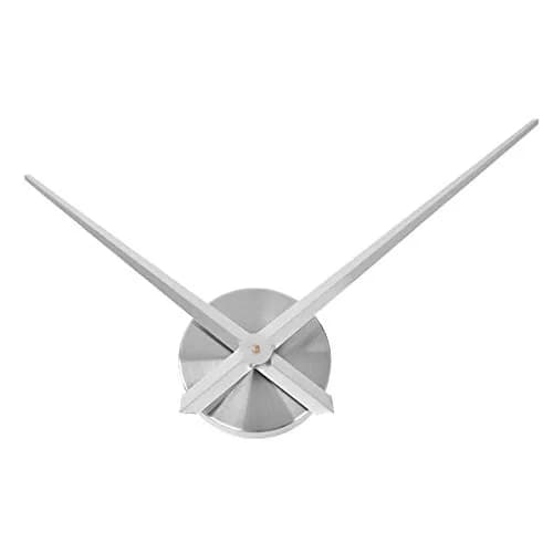 AILILIFE 3D Clock Hands Mechanism with 12.21" Hour & 15.35" Minute Hands | Silver Metal Spade Style thumbnail 1