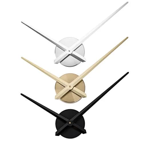 AILILIFE 3D Clock Hands Mechanism with 12.21" Hour & 15.35" Minute Hands | Silver Metal Spade Style thumbnail 7