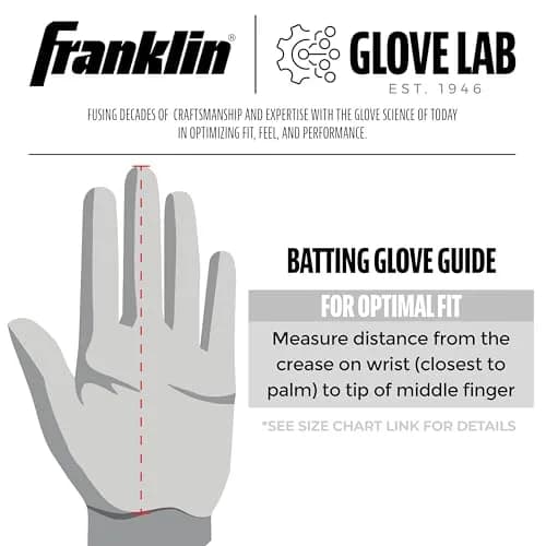 Franklin Sports Youth Flex Batting Gloves - Tee Ball Small - White/Pink | Seamless Palm, Textured Grip, Contour Fit, First Batting Glove for Boys & Girls thumbnail 5