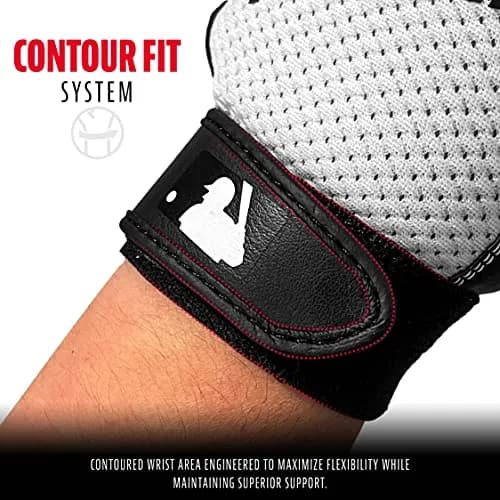 Franklin Sports Youth Flex Batting Gloves - XS Black/White | Seamless Palm, Textured Grip, Perfect for Tee Ball & Softball thumbnail 3