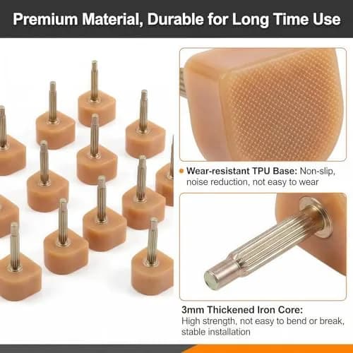 TUPWEL High Heel Repair Protectors 8mm 9mm 10mm U-Shaped Beige | Anti-Slip & Noise Reduction thumbnail 6