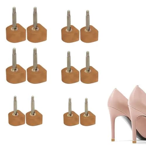 TUPWEL High Heel Repair Protectors 8mm 9mm 10mm U-Shaped Beige | Anti-Slip & Noise Reduction thumbnail 1