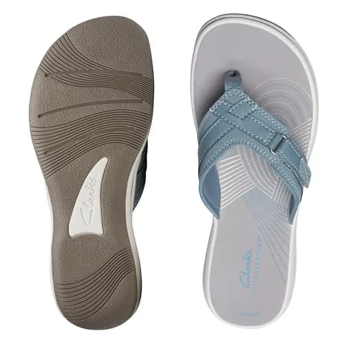 Clarks Breeze Sea Flip-Flop 11 | Ultra-Lightweight Casual Sandal with Adjustable Strap thumbnail 8
