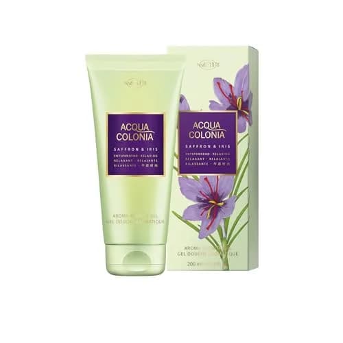 4711 Acqua Colonia Saffron & Iris Aroma Shower Gel 6.8 oz | Gentle, Musk Scent, for Normal Skin thumbnail 2