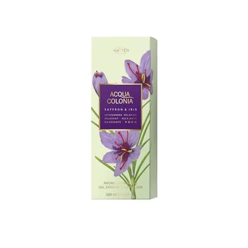 4711 Acqua Colonia Saffron & Iris Aroma Shower Gel 6.8 oz | Gentle, Musk Scent, for Normal Skin thumbnail 3