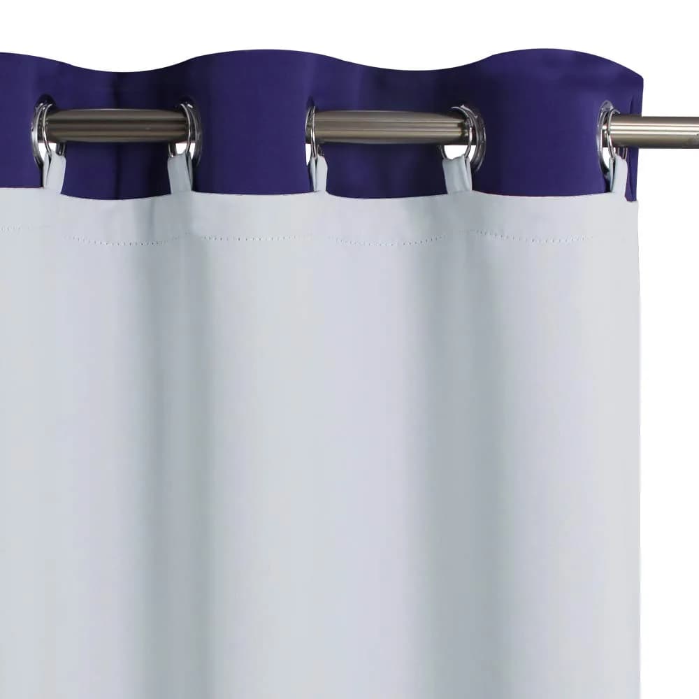 KGORGE Blackout Curtains Liners W50 x L80 | Effective Room Darkening for Bedroom & Living Room — Greyish White