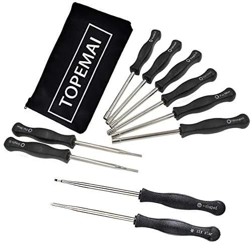 TOPEMAI Carburetor Adjustment Tool Kit for 2 Cycle Engines | 10-Piece Set with Stainless Steel Tools (0.28kg, 10 tools, universal fit) thumbnail 4