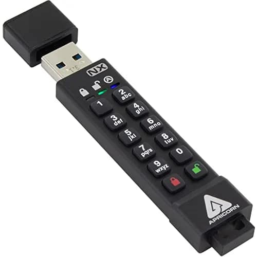 Apricorn Aegis Secure Key 3NX 8GB USB 3.0 Encrypted Flash Drive | FIPS 140-2 Level 3 Validated thumbnail 1