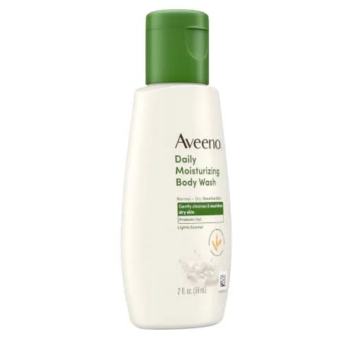 Aveeno Daily Moisturizing Body Wash Lightly Scented 59ml (2 fl. oz) | Prebiotic Oat for Dry Sensitive Skin thumbnail 4