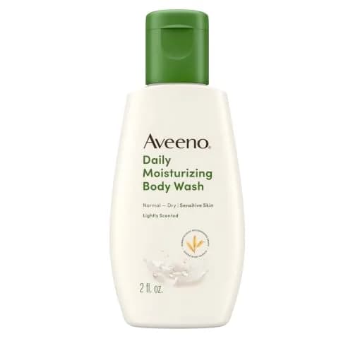 Aveeno Daily Moisturizing Body Wash Lightly Scented 59ml (2 fl. oz) | Prebiotic Oat for Dry Sensitive Skin thumbnail 1