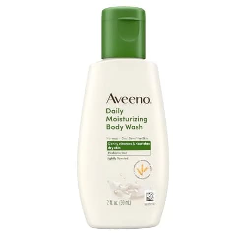 Aveeno Daily Moisturizing Body Wash Lightly Scented 59ml (2 fl. oz) | Prebiotic Oat for Dry Sensitive Skin thumbnail 7