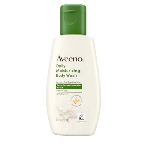Aveeno Daily Moisturizing Body Wash Lightly Scented 59ml (2 fl. oz) | Prebiotic Oat for Dry Sensitive Skin thumbnail 8