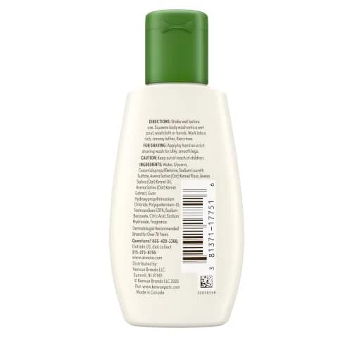 Aveeno Daily Moisturizing Body Wash Lightly Scented 59ml (2 fl. oz) | Prebiotic Oat for Dry Sensitive Skin thumbnail 9