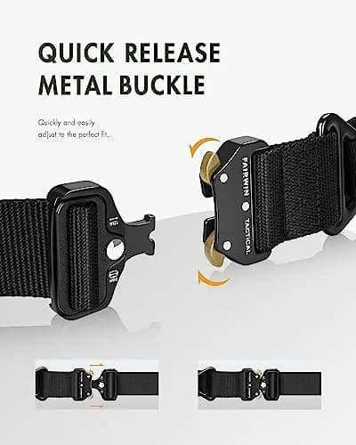 FAIRWIN Men's Tactical Belt 1.5" Heavy Duty Nylon Web Belt for Men | Military & Work Use thumbnail 2