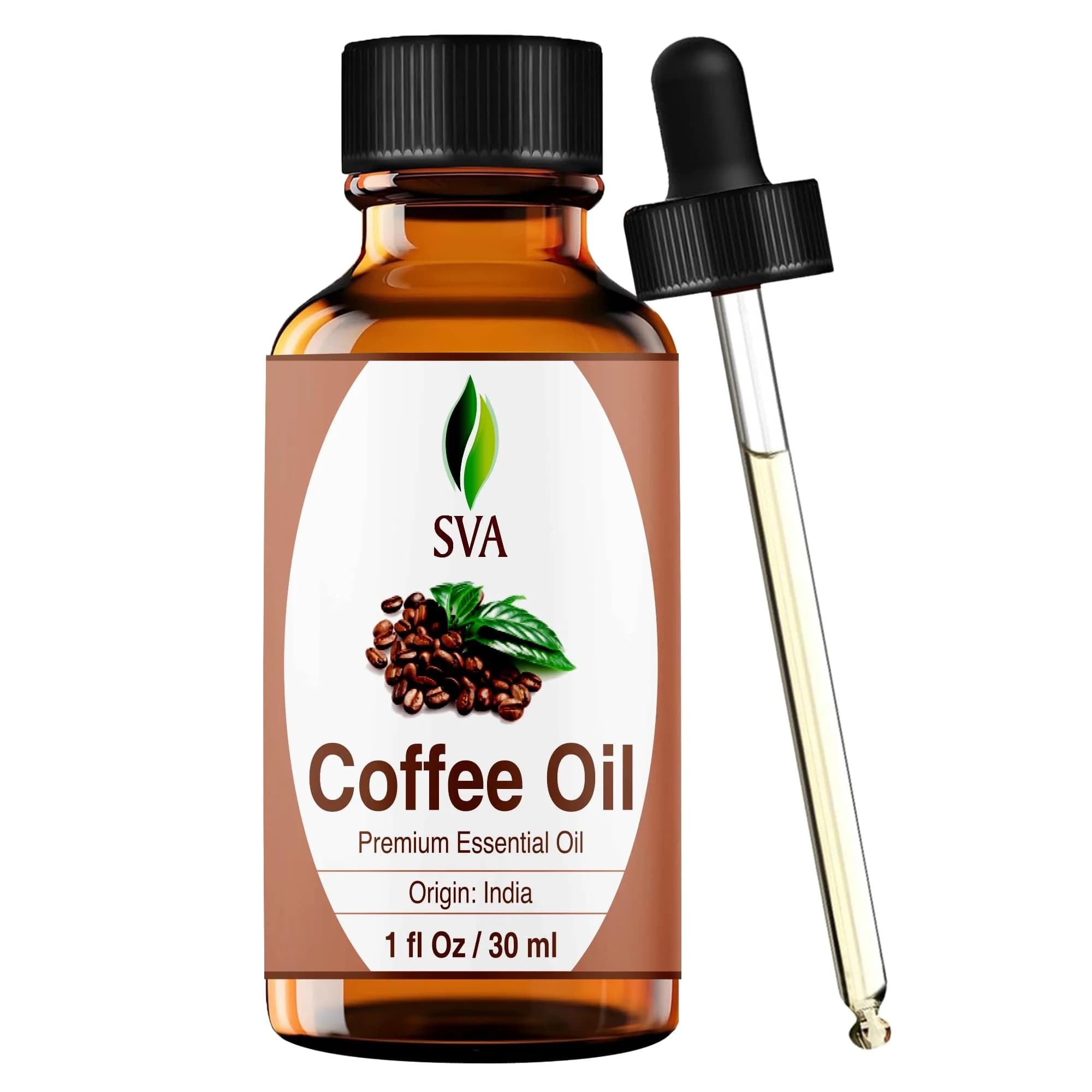 SVA ORGANICS Coffee Essential Oil 1 Fl Oz (30 ml) - Pure & Natural Aroma Oil - main product image