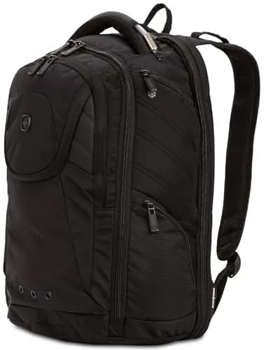 SwissGear 2762 ScanSmart Laptop Backpack Fits Most 16 Inch Laptops | TSA Friendly, Work & School, Black thumbnail 1
