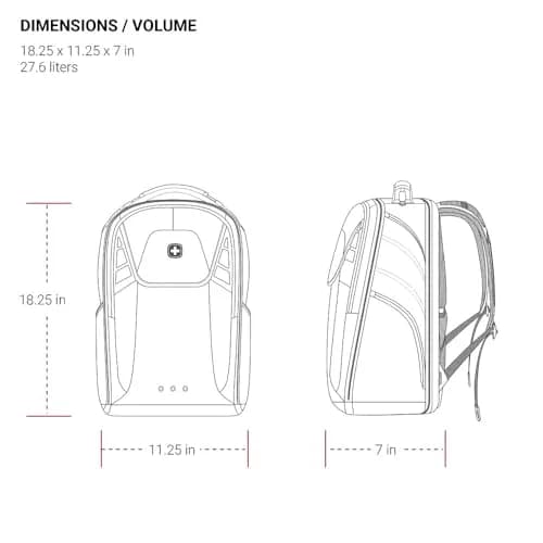 SwissGear 2762 ScanSmart Laptop Backpack Fits Most 16 Inch Laptops | TSA Friendly, Work & School, Black thumbnail 6