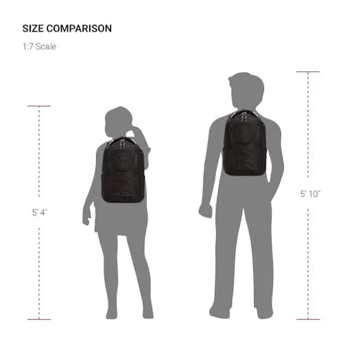 SwissGear 2762 ScanSmart Laptop Backpack Fits Most 16 Inch Laptops | TSA Friendly, Work & School, Black thumbnail 7