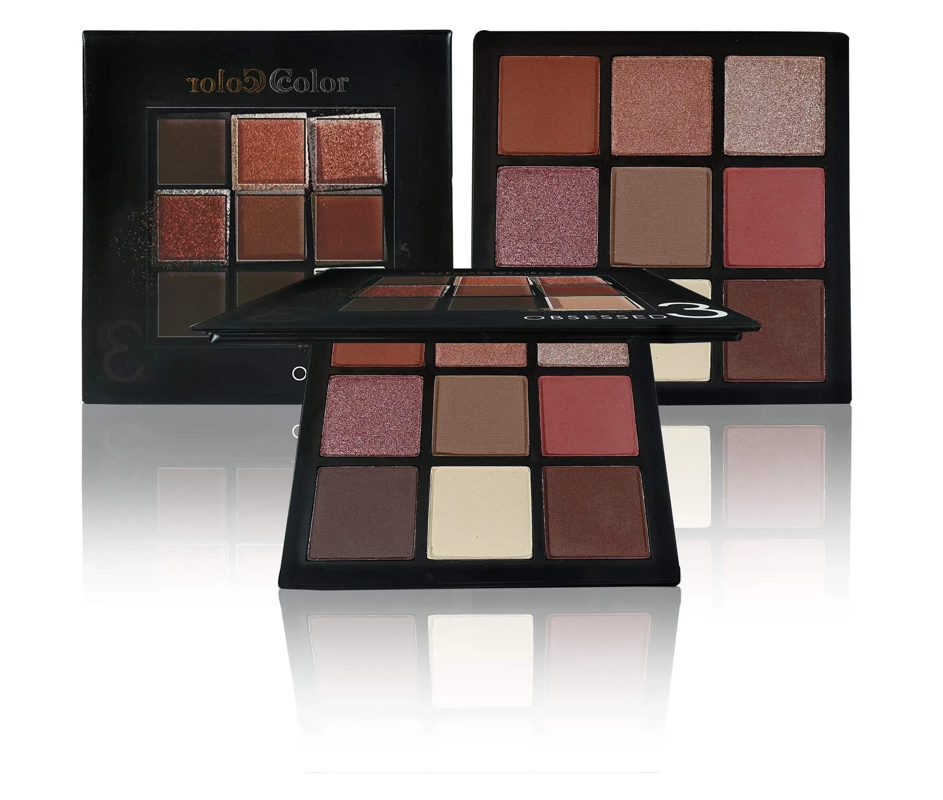 Ccolor Obsessed 9 Color Eyeshadow Palette (Obsessed 3) | Highly Pigmented Mattes & Shimmers — Obsessed 3