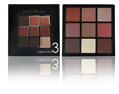 Ccolor Obsessed 9 Color Eyeshadow Palette (Obsessed 3) | Highly Pigmented Mattes & Shimmers thumbnail 2