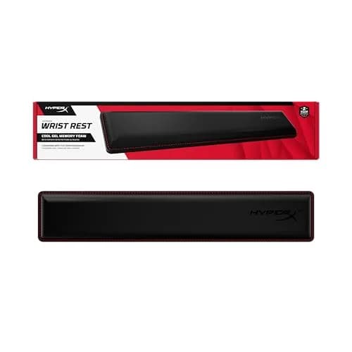 HyperX Wrist Rest Full Size Cooling Gel Memory Foam Black | Ergonomic Keyboard Accessory thumbnail 1