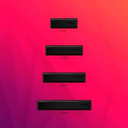 HyperX Wrist Rest Full Size Cooling Gel Memory Foam Black | Ergonomic Keyboard Accessory thumbnail 5