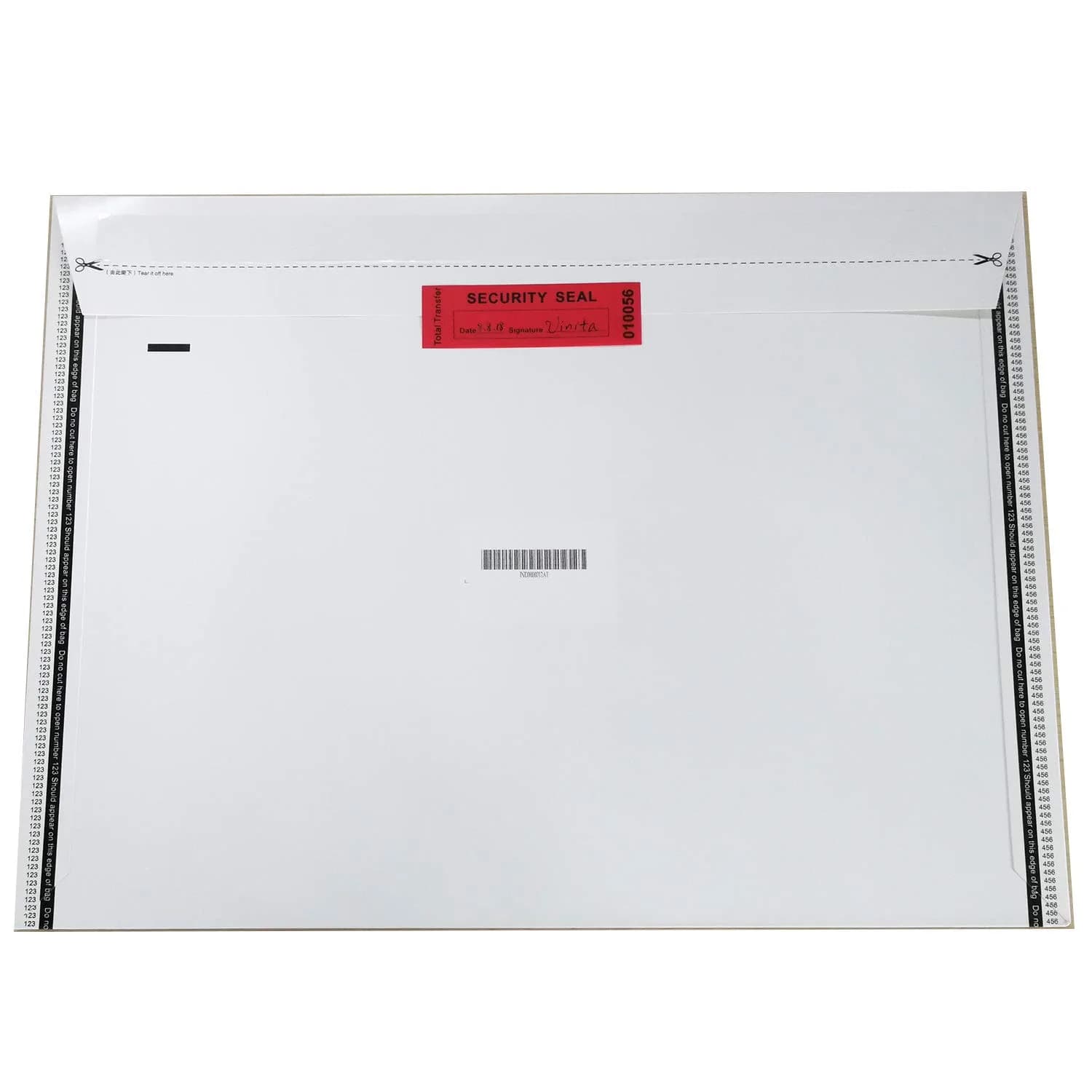 TamperSeals Group Red 1" x 3.35" Tamper Proof Security Stickers | Total Transfer & Instant Void Message - view 6