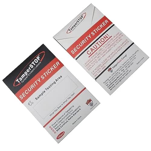 TamperSeals Group Blue 1"x2" Non-Transfer Tamper Evident Security Warranty Void Labels (100pcs) | Protect Your Assets with Hidden Messages thumbnail 8
