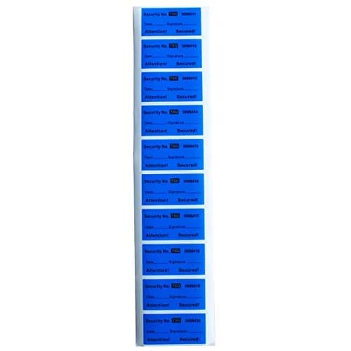 TamperSeals Group Blue 1"x2" Non-Transfer Tamper Evident Security Warranty Void Labels (100pcs) | Protect Your Assets with Hidden Messages thumbnail 2
