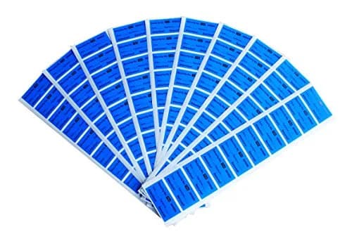TamperSeals Group Blue 1"x2" Non-Transfer Tamper Evident Security Warranty Void Labels (100pcs) | Protect Your Assets with Hidden Messages thumbnail 3