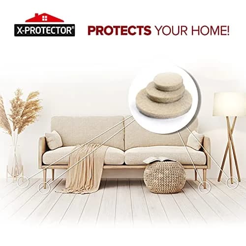 X-Protector 235 PCS Felt Furniture Pads | Heavy Duty Floor Protectors for Hardwood, Laminate & Tile thumbnail 6