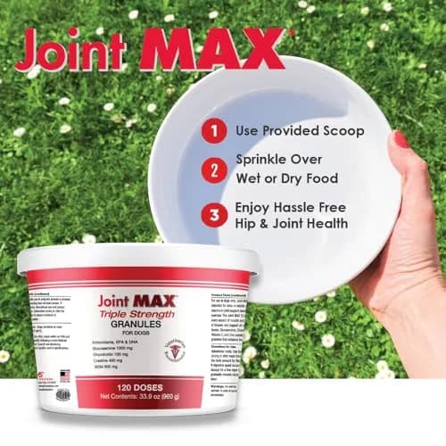 Joint Max TS Granules for Dogs 120 Doses | Supports Joint & Cartilage Health thumbnail 8