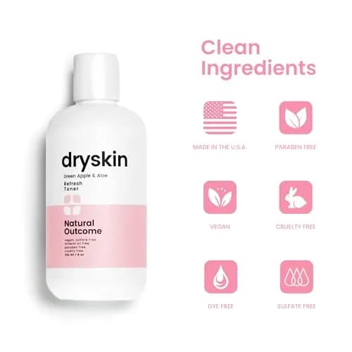 Natural Outcome Hydrating Face Toner for Dry Skin 8 oz | Gentle Aloe & Witch Hazel Hydration thumbnail 5