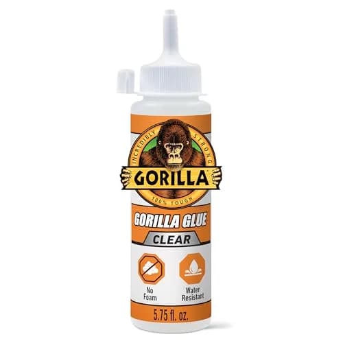 Gorilla Crystal Clear Glue, All Purpose, 5.75 oz Bottle | Strong, Discreet Bonding Solution thumbnail 1