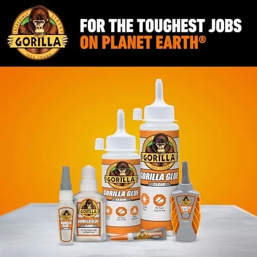 Gorilla Crystal Clear Glue, All Purpose, 5.75 oz Bottle | Strong, Discreet Bonding Solution thumbnail 9