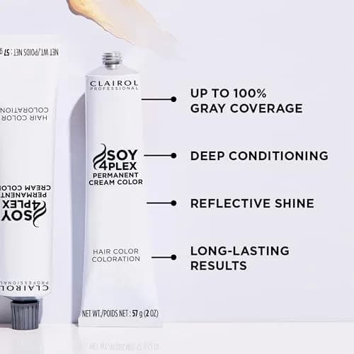 Clairol Professional Permanent Cream Hair Color 3rn Med Red Neutral Brown | 2 Oz | 100% Gray Coverage with Soy Complex thumbnail 8