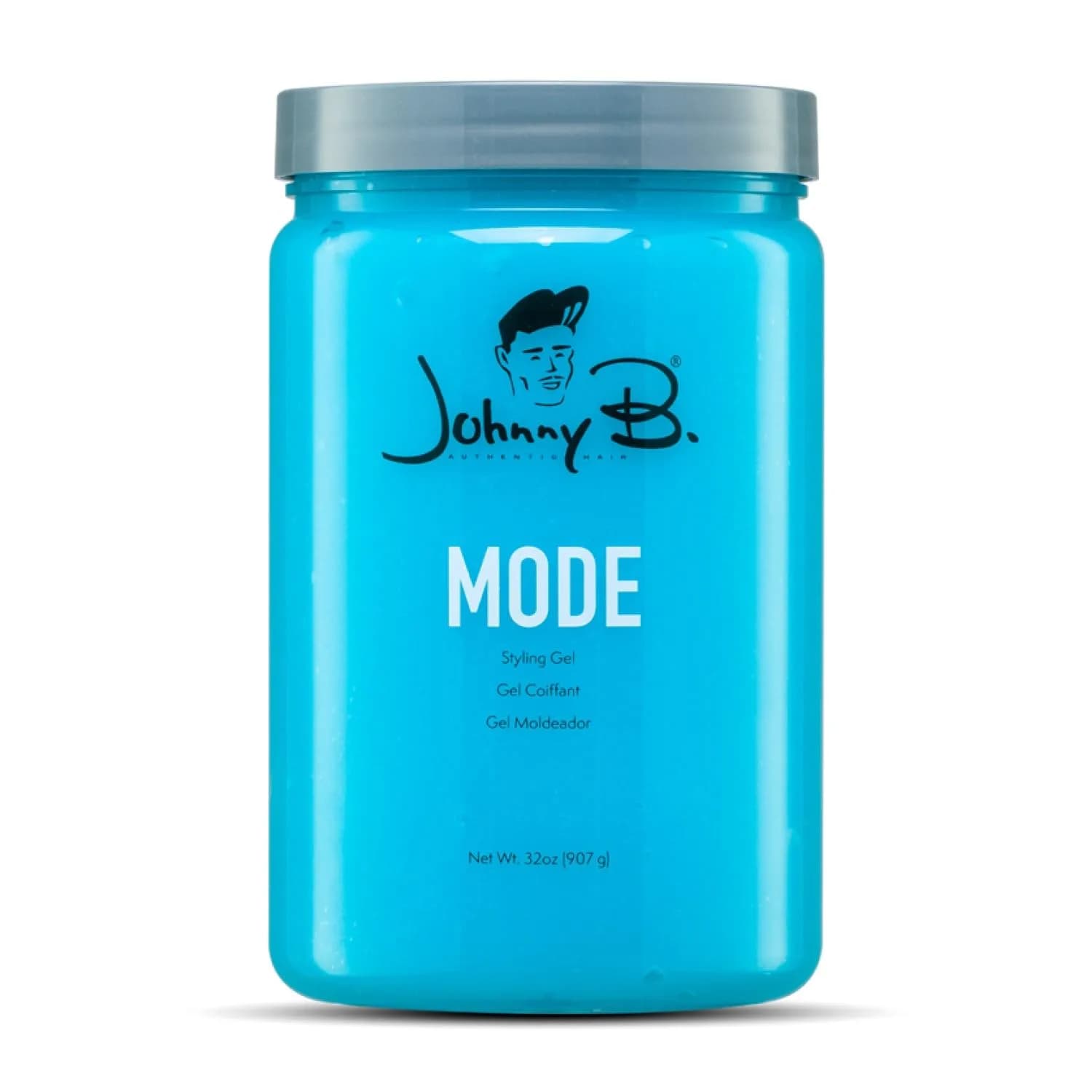 JOHNNY B. Mode Professional Hair Styling Gel, 32 Fl Oz | Long Lasting, Alcohol-Free, No-Flake Control