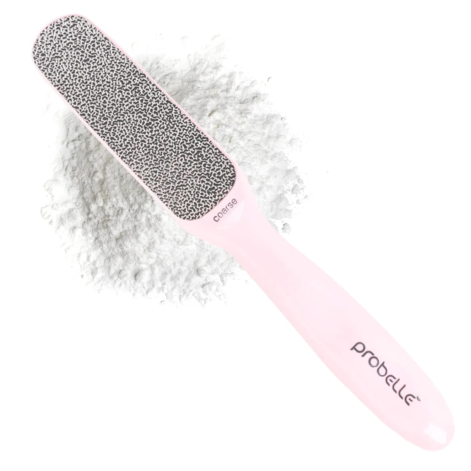 Probelle Double Sided Nickel Foot File Callus Remover, Pink | Safe, Hypoallergenic Pedicure Tool for Soft Feet