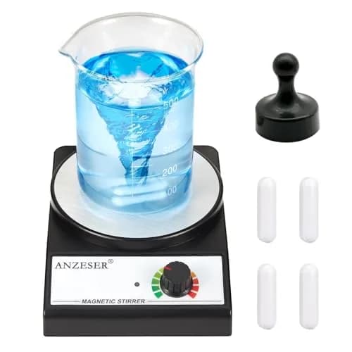 ANZESER Magnetic Stirrer Set with 4 Stir Bars & Retriever, 3000ml Capacity, 3000 RPM Speed | Corrosion-Resistant Aluminum Plate thumbnail 1