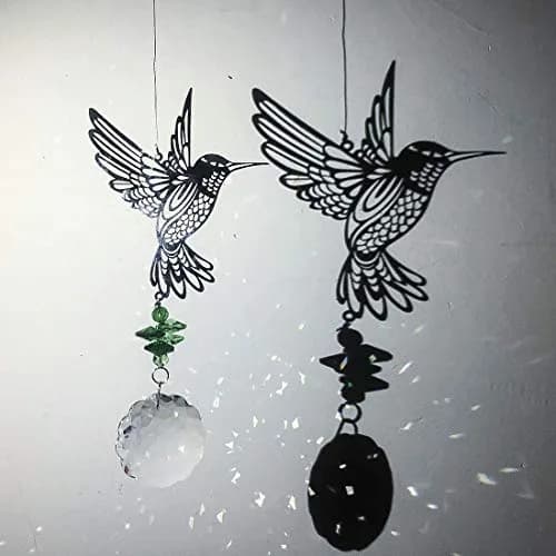H&D HYALINE & DORA Crystal Hummingbird Flower Prism Window Suncatcher 41cm (16.1in) | Rainbow Maker Decor thumbnail 4